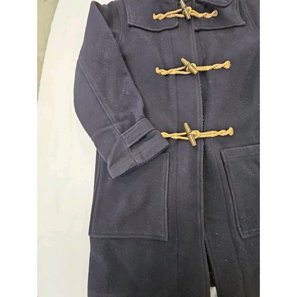 Polo Ralph Lauren Wool Duffle Coat Navy  Coastal Jacket Size L(14-16) - Picture 7 of 10